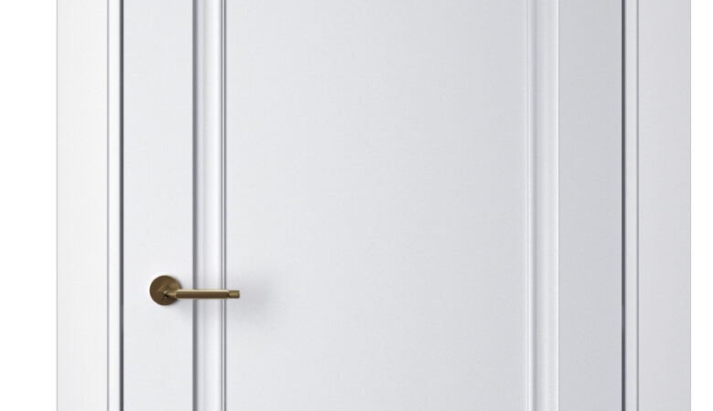 A0-Neoclassico 401 Fehér laminált beltéri ajtó tömör