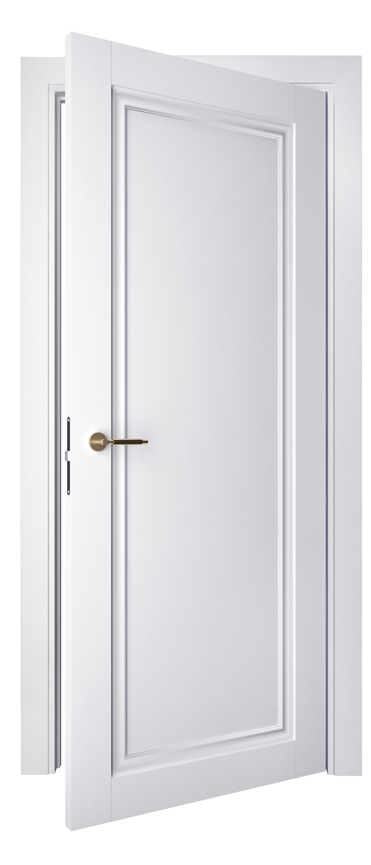 A0-Neoclassico 401 Fehér laminált beltéri ajtó tömör - Image 2 A0-Neoclassico 401 Fehér laminált beltéri ajtó tömör - A0 Neoclassico 401 Feher laminalt belteri ajto tomor open 1200x2797