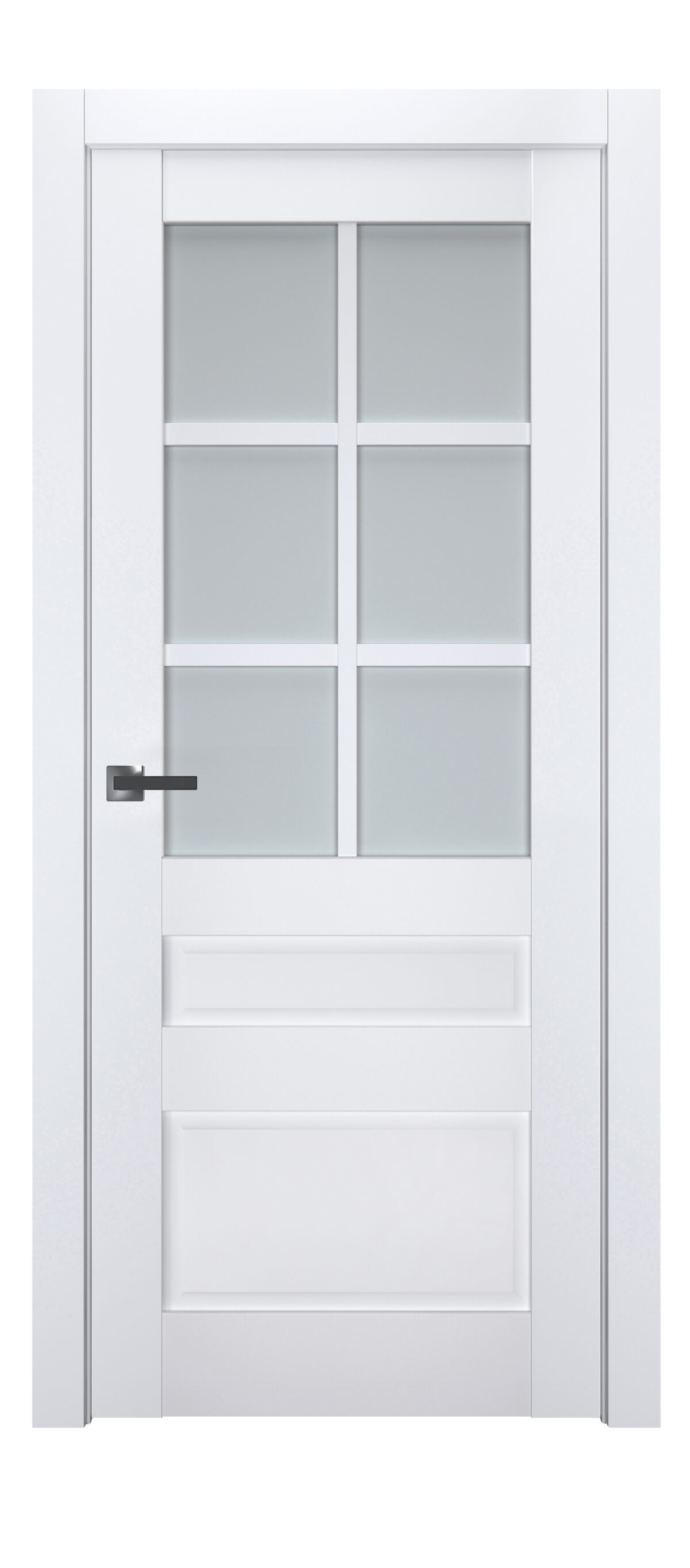 A0-Neoclassico 607 Fehér laminált beltéri ajtó szatén üveggel A0-Neoclassico 607 Fehér laminált beltéri ajtó szatén üveggel - A0 Neoclassico 607 White laminalt belteri ajto 1200x2725