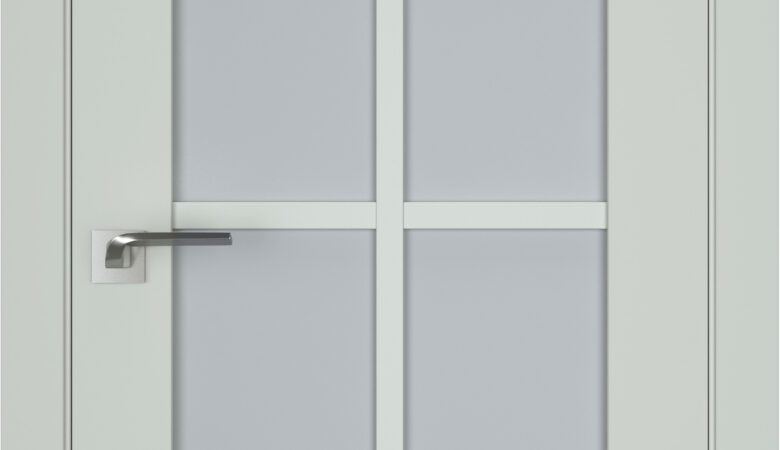A1-Neo-Soft 601 Oliva laminált beltéri ajtó szatén üveggel
