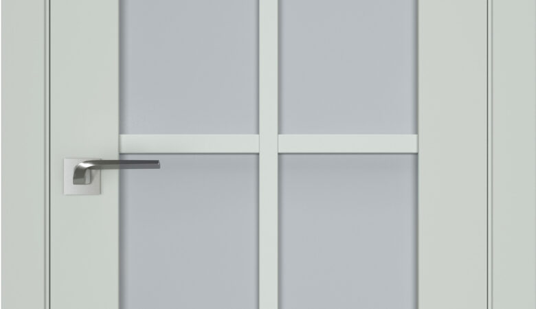 A-NeoSoft 602 Oliva laminált beltéri ajtó szatén üveggel