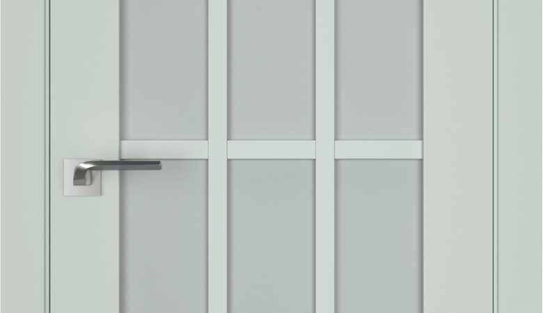 A1-Neo-Soft 604 Oliva laminált beltéri ajtó szatén üveggel