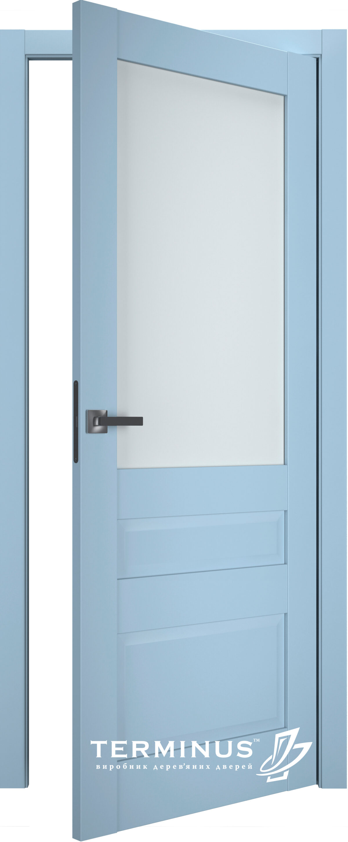 A1-Neo-Soft 608 Akvamarain laminált beltéri ajtó szatén üveggel - Image 2 A1-Neo-Soft 608 Akvamarain laminált beltéri ajtó szatén üveggel - A NeoSoft 608 Aquamarine laminalt belteri ajto szaten uveggel open 1200x2898