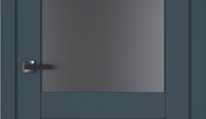 A1-Neo-Soft 608 Zafir laminált beltéri ajtó szatén üveggel