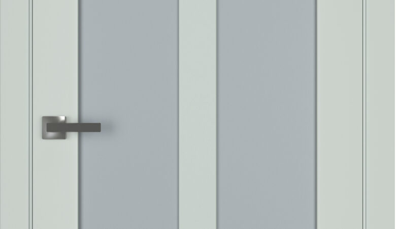 A1-Neo-Soft 609 Oliva laminált beltéri ajtó szatén üveggel