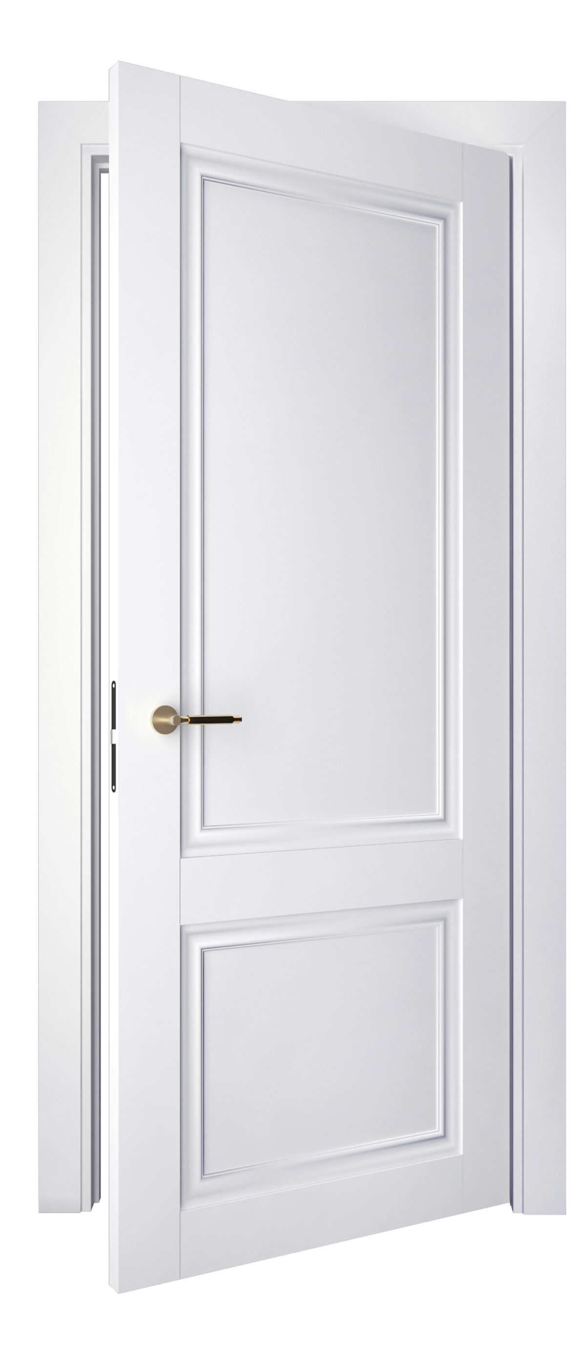 A0-Neoclassico 402 Fehér laminált beltéri ajtó tömör - Image 2 A0-Neoclassico 402 Fehér laminált beltéri ajtó tömör - A0 Neoclassico 402 White laminalt belteri ajto tomor open 1200x2797