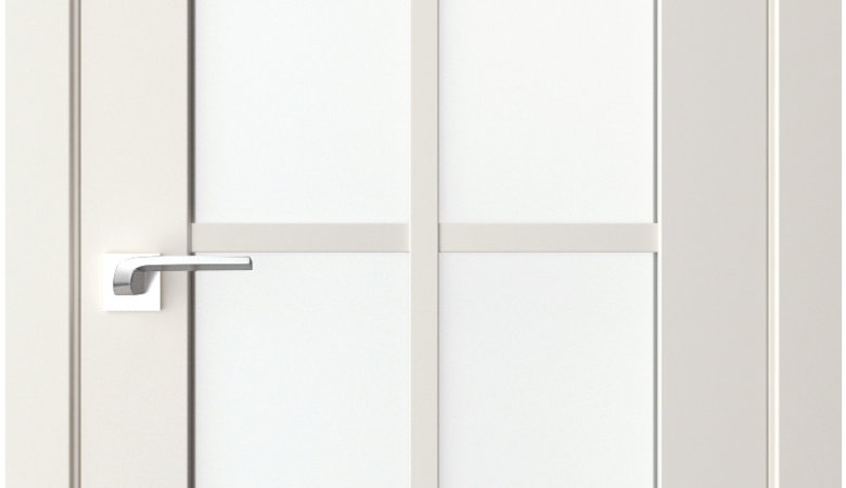 A0-Neoclassico 601 Magnólia laminált beltéri ajtó szatén üveggel
