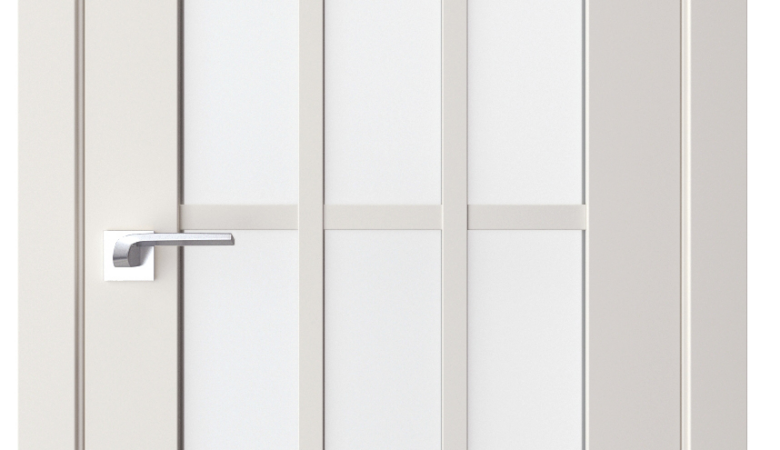 A0-Neoclassico 603 Magnólia laminált beltéri ajtó szatén üveggel
