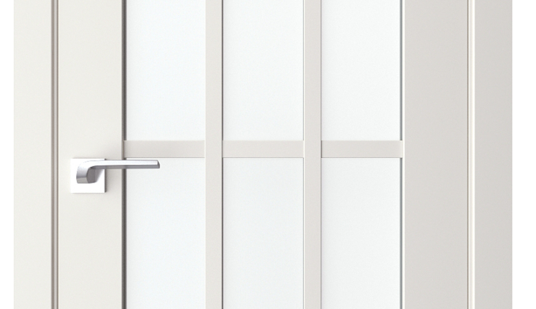 A0-Neoclassico 604 Magnólia laminált beltéri ajtó szatén üveggel