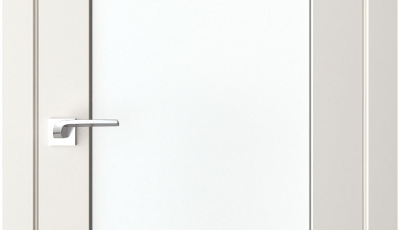 A0-Neoclassico 606 Magnólia laminált beltéri ajtó szatén üveggel