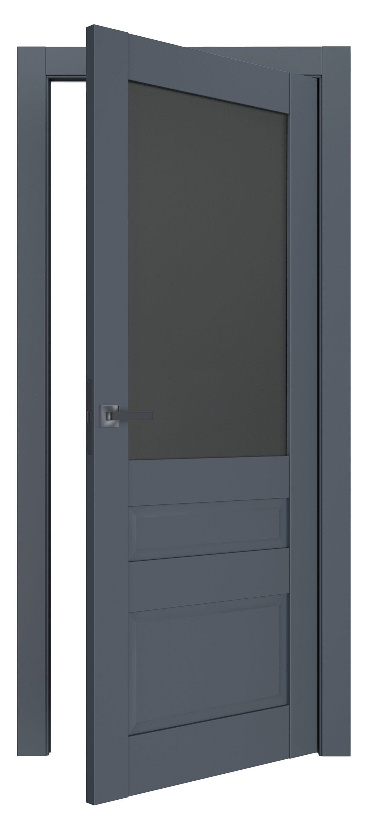 A0-Neoclassico 608 Antracit laminált beltéri ajtó szatén üveggel - Image 2 A0-Neoclassico 608 Antracit laminált beltéri ajtó szatén üveggel - A0 Neoclassico 608 Antracit laminalt belteri ajto uveges open 1200x2725