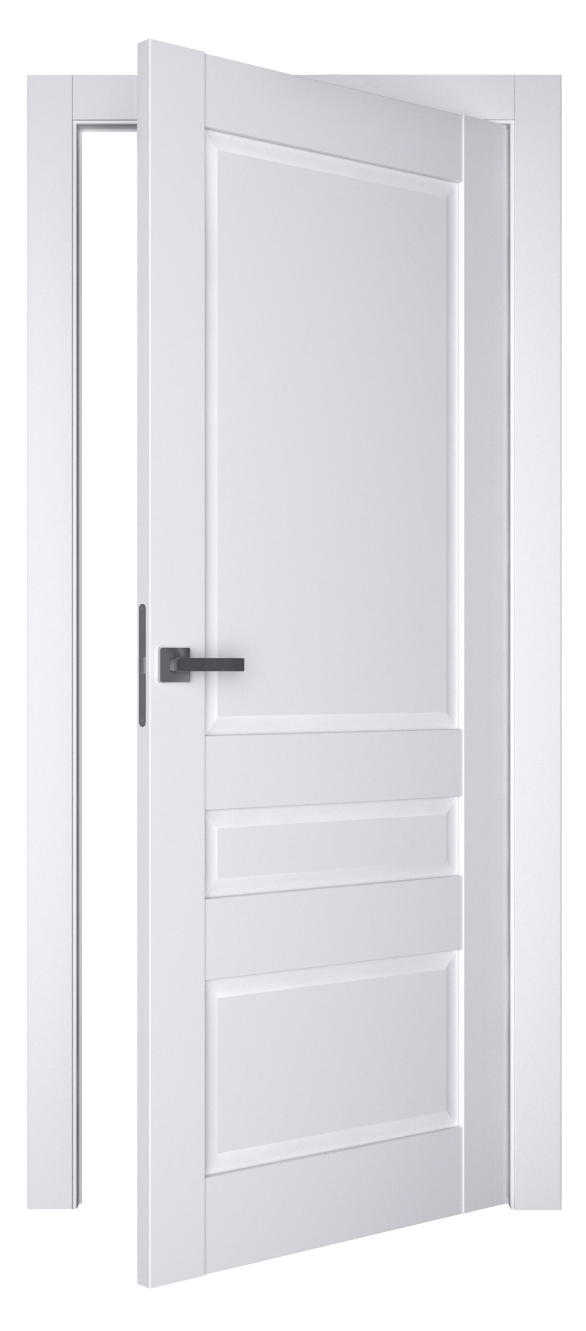 A0-Neoclassico 608 Fehér laminált beltéri ajtó tömör - Image 2 A0-Neoclassico 608 Fehér laminált beltéri ajtó tömör - A0 Neoclassico 608 White laminalt belteri ajto tomor open 1200x2725