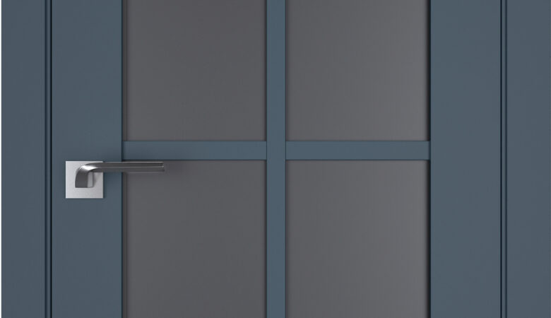 A1-Neo-Soft 601 Zafir laminált beltéri ajtó szatén üveggel