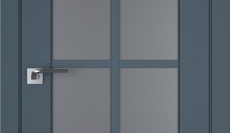 A1-Neo-Soft 602 Zafir laminált beltéri ajtó szatén üveggel