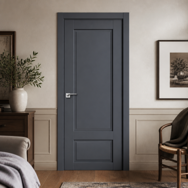 A0-Neoclassico 606 Antracit laminált beltéri ajtó tömör