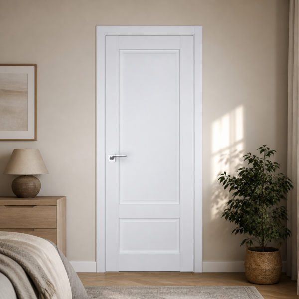 A0-Neoclassico 606 Fehét laminált beltéri ajtó tömör